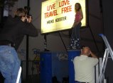 Shooting des Cover-Fotos fur meikes Album „live love travel free“ mit Sandra Schade und Thomas Ammerpohl 2006